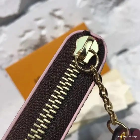 Aaa replica ru wallet Louis Vuitton CLEMENCE 0604